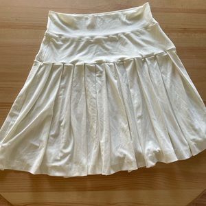 Spandex like fabric - white tennis shirt- Norma Kamali sub brand